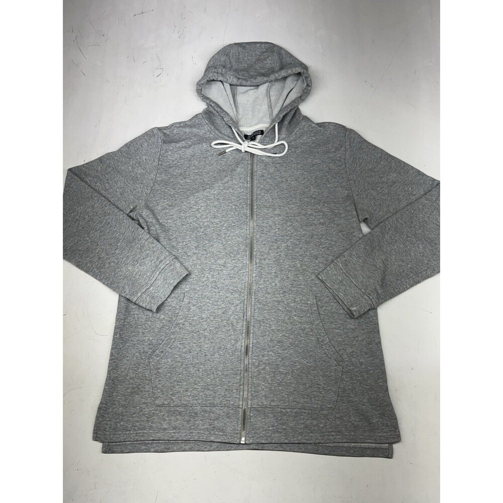 Elwood Full Zip Oversized Hoodie Sweater Heavyweight Essential Gray Mens M